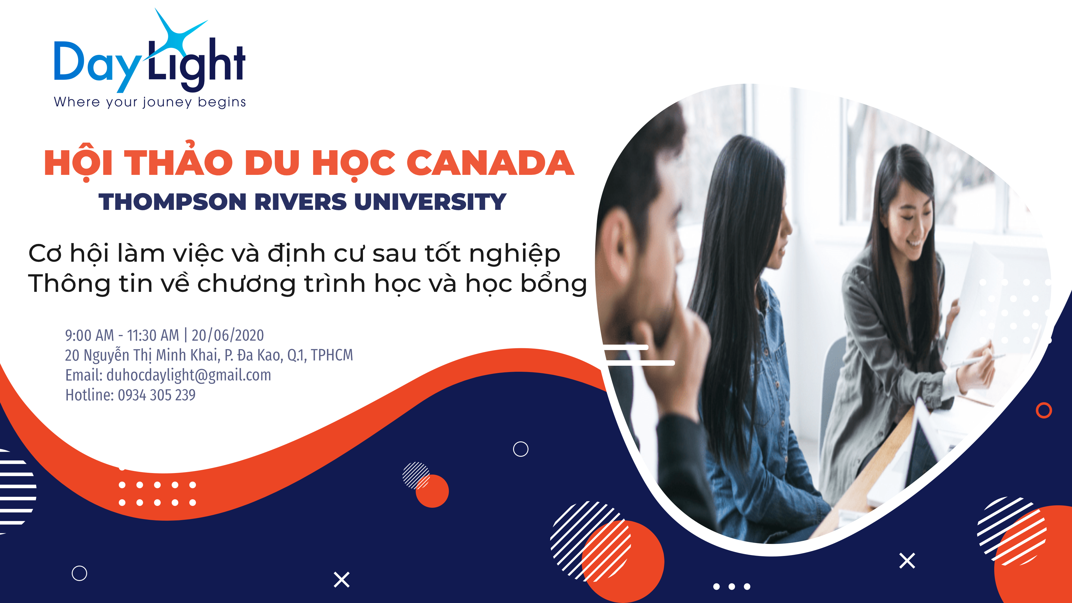 Hội Thảo Du Học Canada - Cơ hội Làm việc, định cư British Columbia, Canada